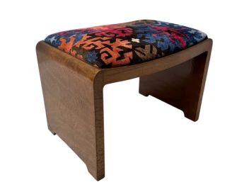 Art Deco Stool by De Coene Frères Kortrijk, 1930s